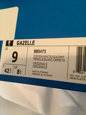 Size 9 - Adidas Originals Gazelle Ice Mint W for sale online | eBay