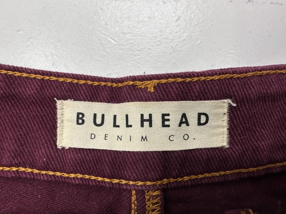 Bullhead женщин размер 3 темно-бордовый срез шорты высоты джинсовой ткани Jean - Изображение 4 из 4