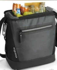 Igloo Maddox Collapsible Cooler Bag Holds 24 Cans -  GUNMETAL GRAY - NEW