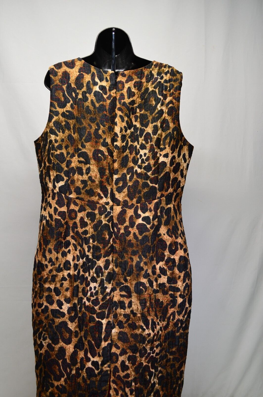 Lafayette 148 Leopard Print Brown Sleeveless Dres… - image 7