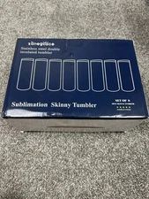 Zonegrace Stainless Steel Double Insulated Sublimation Skinny Tumbler Set Of 8