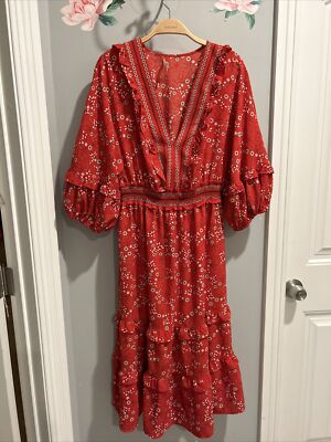 max studio red floral dress The Perfect Maxi Dress