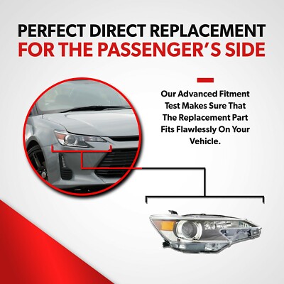 For 2014-16 Scion tc Base Coupe 2.5L Headlight Headlamp CAPA
