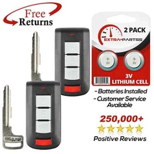 2 For 2009 2010 2011 2012 Mitsubishi Lancer Remote Key Fob OUC644M-KEY-N