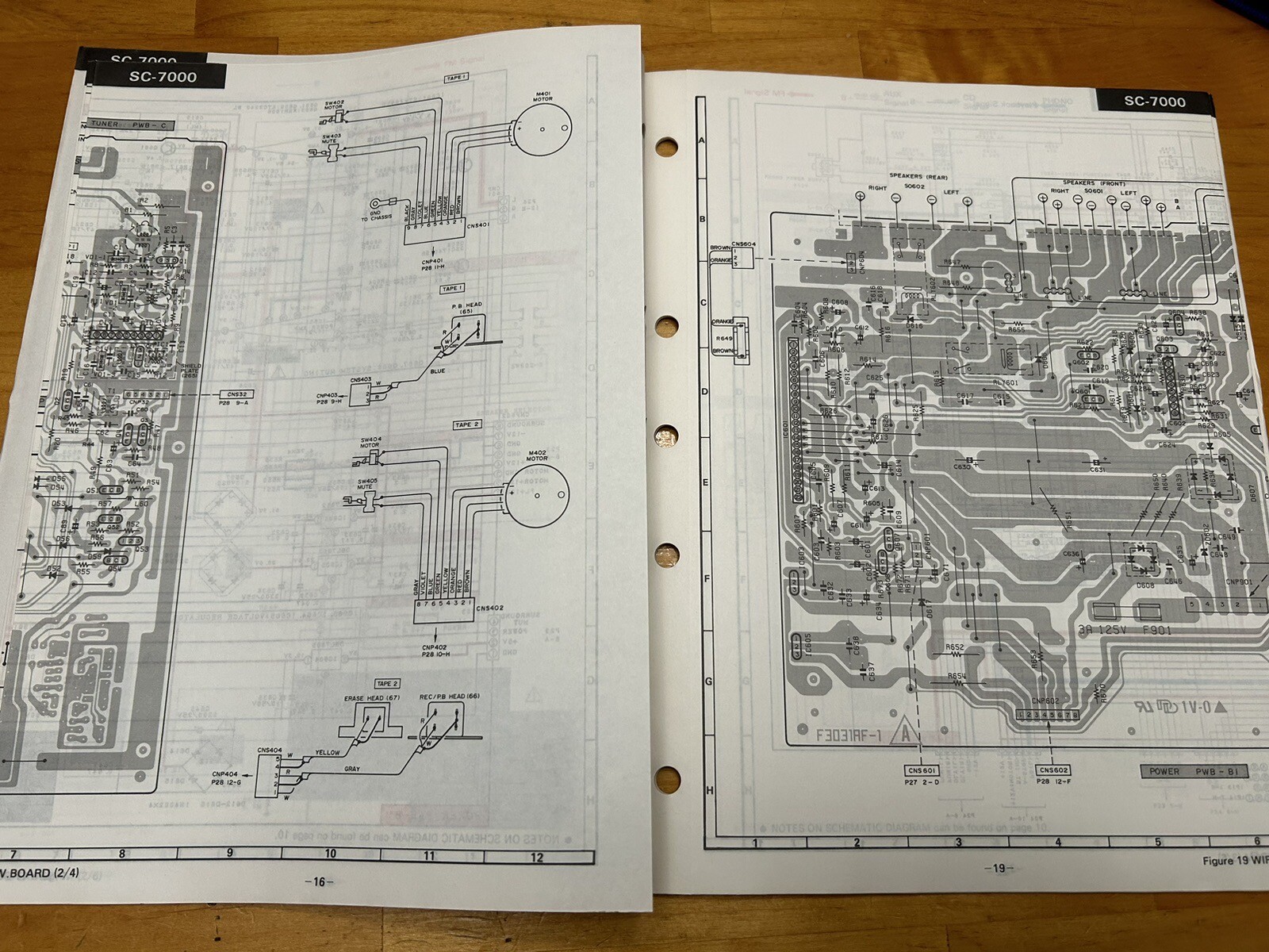 Sharp SC-7000 Stereo System Tape Deck Service Manual Vintage OEM Diagrams