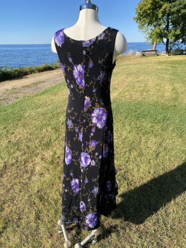 Coldwater Creek Sassy Dress Stretch Travel Sleeveless Purple Floral Size Small - Picture 12 of 18