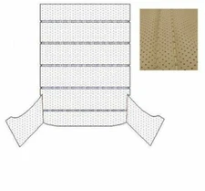 FOR MERCEDES W115 Roof Ceiling Sky Headliner Perfora WITHOUT SUNROOF CREAM COLOR