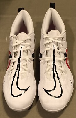Mens Nike Alpha Menace 3 Shark Football Cleat Red White  display picture 1