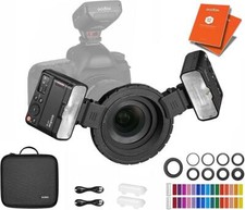 GODOX MF-12 K2 Macro Flash Kit, 2.4G TTL Flash with Lithium Battery for Lenses