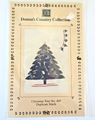 Donna's Country Collection Duplicate Stitch Christmas Tree #405 Sweater Pattern