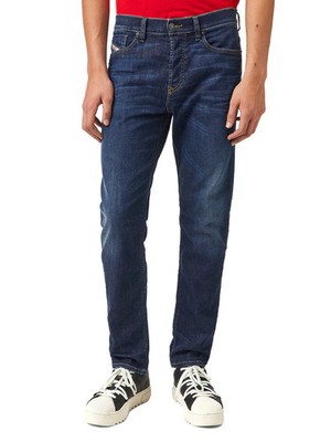DIESEL D-Fining 009ZU Herren Jeans 30x30 Tapered Fit Stretch Washed Denim Blau