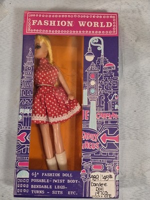 Dandee Doll Fashion World Doll New In Box Wearing Red Polka Dots!