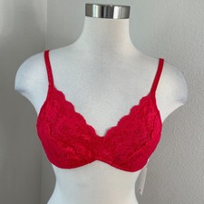 NEW Cosabella Small Never Say Never Tie Me Up Triangle Bralette Red Bra