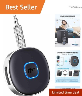 Dual Device Bluetooth 5.3 AUX Adapter - Genießen Sie kabellose Musik & Anrufe überall