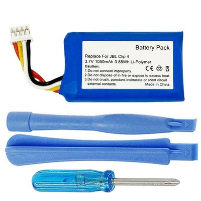 1050mAh GSP903052 Battery Replacement for JBL Clip 4 Bluetooth Wireless Speaker