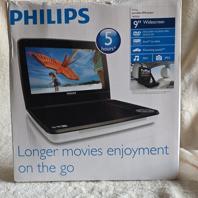 Philips PD9000 Portable DVD Player 9'' LCD DivX Dolby Digital Mounting Pouch