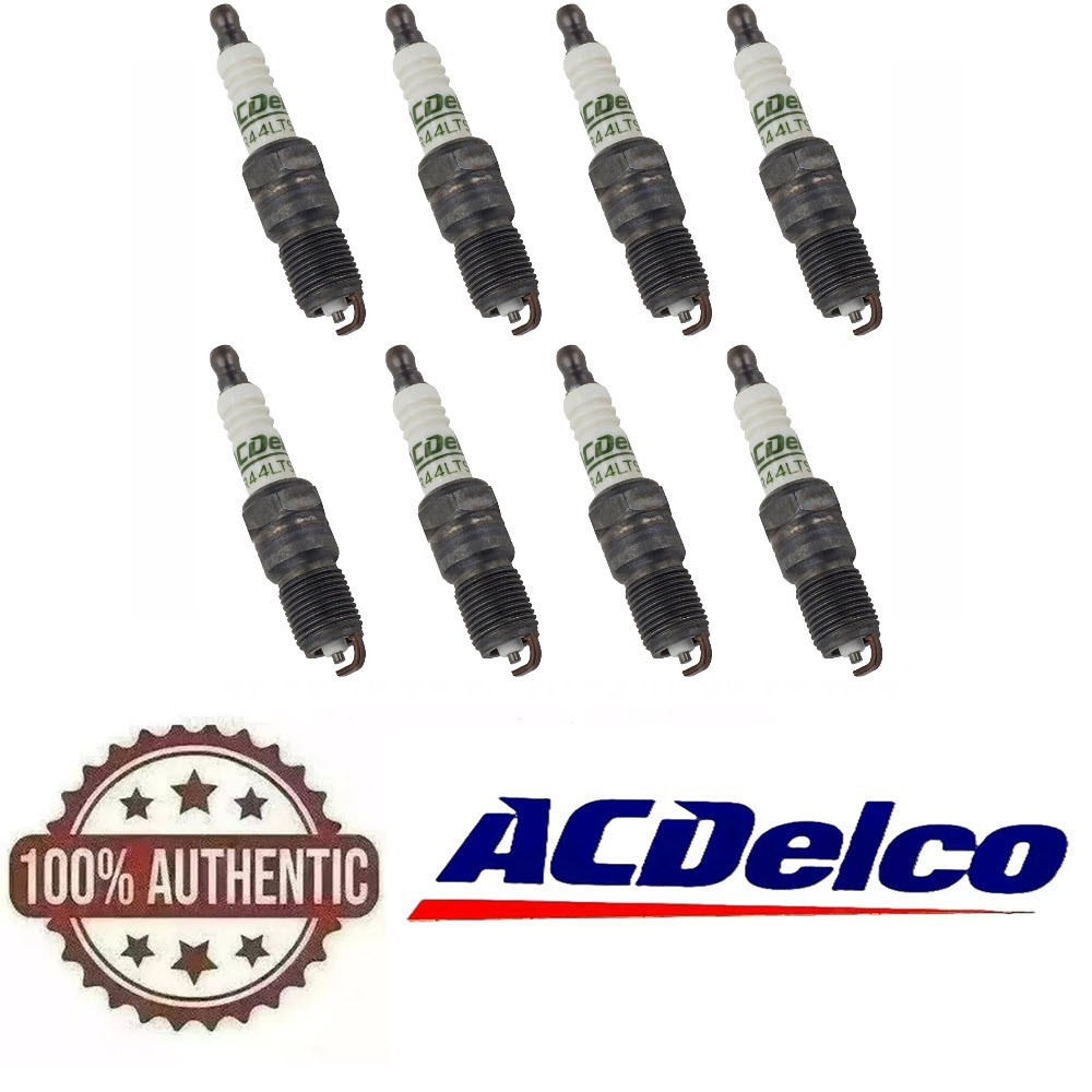 NEW GENUINE GM ACDelco Spark Plugs R44LTS6 Set Of 8