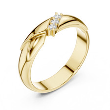 Men's 14K/18K Gold Ring | Elegant Father's Day Jewelry Gift | Timeless Gift.