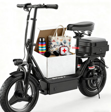 Electric Scooter with Seat 1500W 25MPH 45 Miles Range14" Tire with Box US