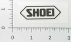 Shoei Helmet Logo Classic Block Text Shield Emblem Advertising Sticker Decal