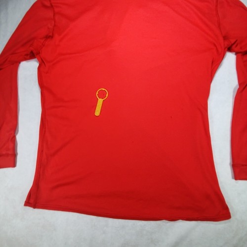 Pull vintage Patagonia Capilene homme grand rouge 1/4 zip manches longues couche de base - Photo 20 sur 24