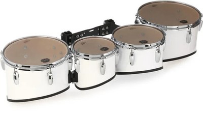 Mapex Qualifier Marching Tenor Drum Quad - 8/10/12/13-inch - Gloss White