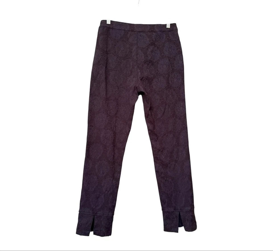 Women's Ethyl Classic Navy Patterned Anklle Pants Size 8 - Image 2 of 4