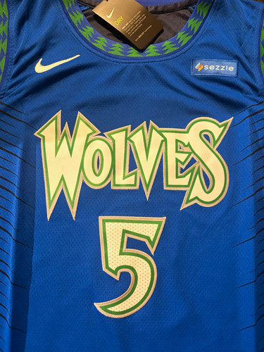 Minnesota Timberwolves Anthony Edwards #5 NBA Jersey Men’s Size XL Blue