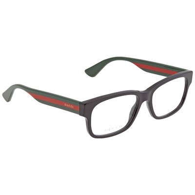 Gucci Demo Rectangular Men's Eyeglasses GG0343O 007 57 GG0343O 007 57