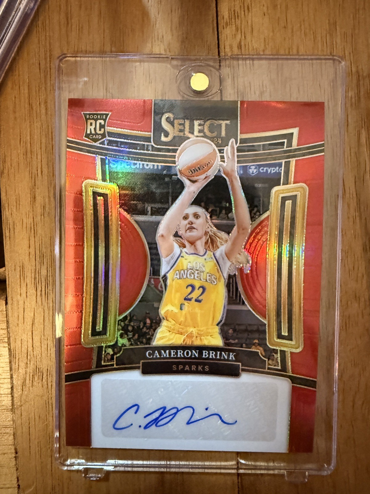 2024 Panini Select WNBA - Signatures Cameron Brink #SG-CB Red Prizm /99 (AU, RC)