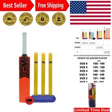 Bezpieczny zestaw do krykieta dla młodych graczy - zawiera kij, piłkę i pnie dla wieku 4-8 lat