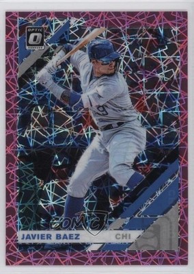 2019 Panini Donruss Optic Pink Velocity Prizm 101/199 Javier Baez #165 4f5
