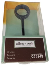 Allen + Roth Bracket Burled Wood Fits Up To 1" Diameter Rod #275149 Replacement