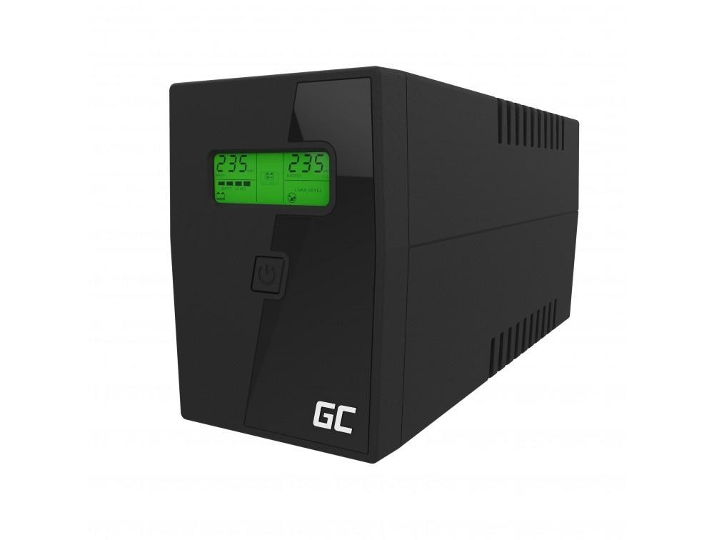 Green Cell UPS01LCD gruppo di continuità [UPS] A linea interattiva 0,6 kVA 360 W - Immagine 2