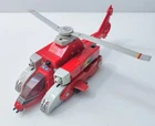 Vtg Bandai Powerbots Flybot Transforming Helicopter 1985  - Partially Working Ex