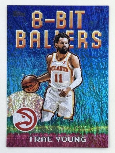 Trae Young 2025-26 Topps 8-Bit Ballers Holo Foil #8B-6 NBA Atlanta Hawks Card