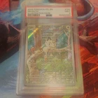 Pokemon TCG Meowth 106/094 Phantasmal Flames Holo Illustration Rare PSA 9