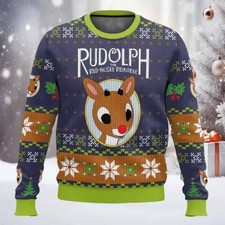 Rudolph The Red Nosed Reindeer Ugly Sweater