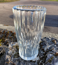 Large 1970s Baccarat Crystal Vase Signed 3kgs 481