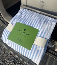 Kate Spade Plush Fleece Throw in Light Blue  ...