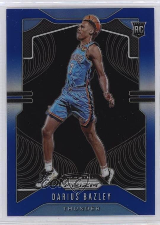 2019-20 Panini Prizm Rookie Blue Prizm 128/199 Darius Bazley #289 Rookie RC 5xx
