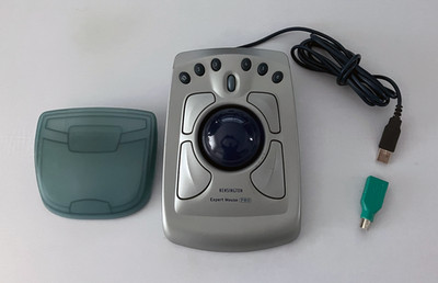 Kensington Expert Mouse Pro - Modell 64213 mit Handauflage und PS2 Adapter