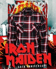 Dixxon Flannel Co Iron Maiden 50th Anniversary Shirt Men's Size XL In Hand     