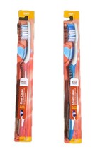 CVS Walgreen Deep Clean  Soft Toothbrushes Lot of 2 Blue And Pink Seal