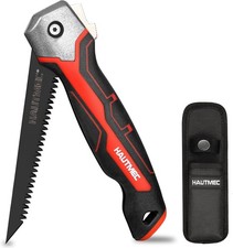 HAUTMEC 5" Folding Jab Saw/Drywall/Keyhole With Carbon Steel Blade, Sheetrock