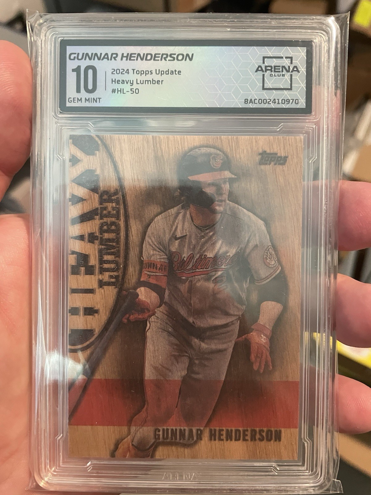 2024 Topps Update Series - CASE HIT Heavy Lumber Gunnar Henderson Graded Gem 10