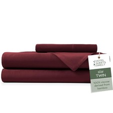 3 Piece Bed Sheet Set Twin Size, 100 Viscose Derived from Bamboo Sheets Set ...