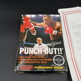 Mike Tyson's Punch-Out Nintendo 1987 NES -CAJA + Manual + CARTA + Promociones SIN JUEGO