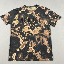NOBULL Shirt Men Large Black Bleach Spotted Performance Tee Athletic Made USA L