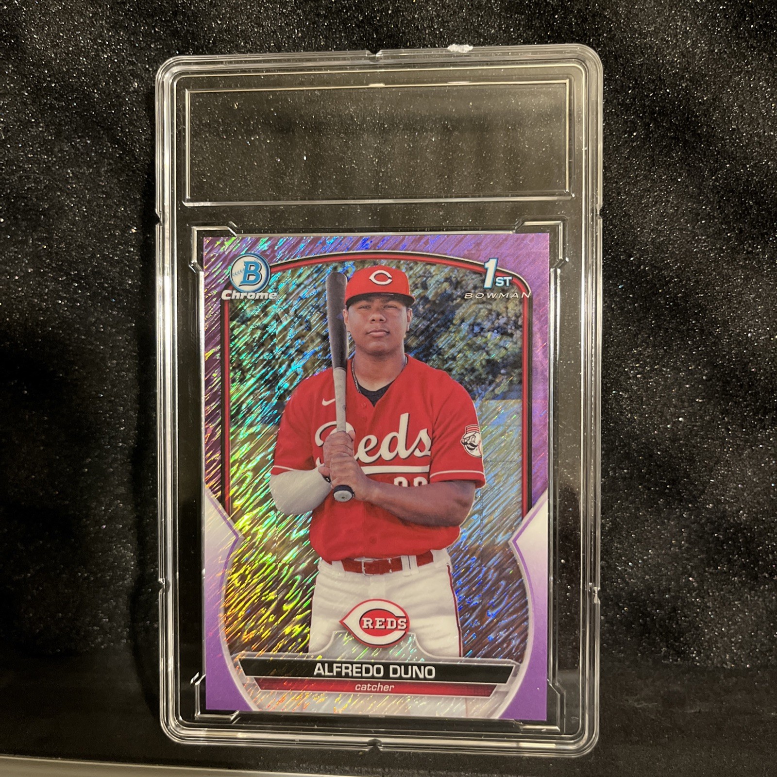 Alfredo Duno - 2023 Bowman Chrome #BCP-238 Purple Shimmer /250 1st Bowman